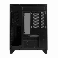 Gabinete Game Factor Csg570, Fishtank, 2 Cristal Templado Frontal Y Lateral, Negro
