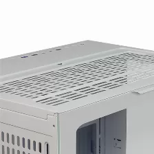 Gabinete Game Factor Csg700, Atx, Fishtank, Cristal Templado Frontal Y Lateral, Sin Fuente, Blanco