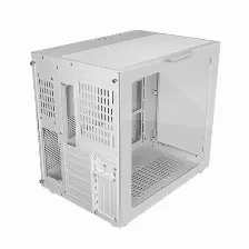 Gabinete Game Factor Csg700, Atx, Fishtank, Cristal Templado Frontal Y Lateral, Sin Fuente, Blanco