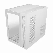 Gabinete Game Factor Csg700, Atx, Fishtank, Cristal Templado Frontal Y Lateral, Sin Fuente, Blanco