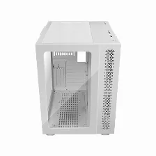 Gabinete Game Factor Csg700, Atx, Fishtank, Cristal Templado Frontal Y Lateral, Sin Fuente, Blanco