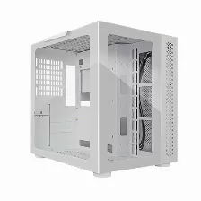 Gabinete Game Factor Csg700, Atx, Fishtank, Cristal Templado Frontal Y Lateral, Sin Fuente, Blanco