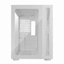 Gabinete Game Factor Csg700, Atx, Fishtank, Cristal Templado Frontal Y Lateral, Sin Fuente, Blanco