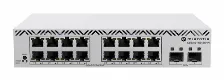 Switch Mikrotik Css318-16g-2s+in Gestionado, Rj-45 16, Gigabit Ethernet (10/100/1000), Blanco