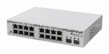 Switch Mikrotik Css318-16g-2s+in Gestionado, Rj-45 16, Gigabit Ethernet (10/100/1000), Blanco