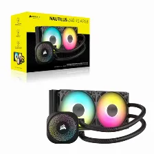 Enfriamiento Liquido Corsair Nautilus 240 Rs Argb Liquid 2 X 2100 Rpm, Negro