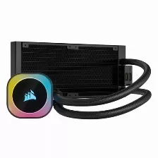 Sistema De Enfriamiento Liquido Corsair Icue Link H100i Rgb, 240mm, Intel Y Amd, 2400rpm, Negro