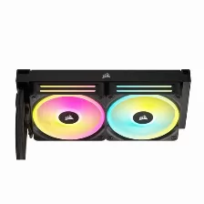 Sistema De Enfriamiento Liquido Corsair Icue Link H100i Rgb, 240mm, Intel Y Amd, 2400rpm, Negro