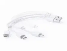 Cable Usb Dbugg Db-g-3.1 Usb A A Usb C/micro Usb-a/lightning, Blanco