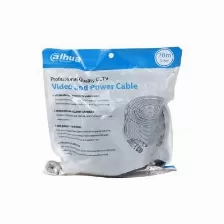 Cable De Video Y Energia Dahua, 20mts, Hasta 4k, Exterior E Interior, Ahd/cvi/tvi/cvbs, Negro