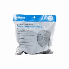 Cable De Video Y Energia Dahua, 30mts, Hasta 4k, Exterior E Interior, Ahd/cvi/tvi/cvbs, Negro