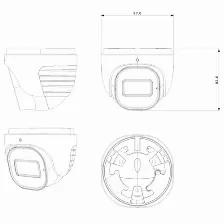 Cámara Vigilancia Provision-isr Di-33k0ap-28 Domo, Interior Y Exterior, Ip67, Blanco