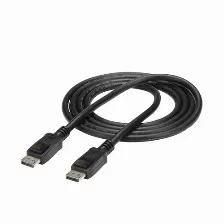 Cable Displayport Startech (displport6l), 1.8m, Macho-macho, Cierre De Seguridad, Color Negro