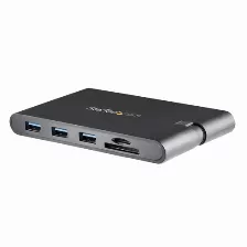 Docking Station Startech.com Velocidad 5 Gbit/s, Interfaz Usb 3.2 Gen 1 (3.1 Gen 1) Type-c, Usb A (3.1 Gen 1) 3
