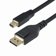 Cable Displayport Startech.com Mini Displayport 1.4, 3 M, Negro