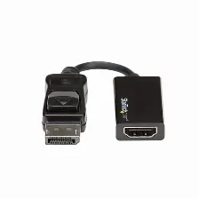 Adaptador Vídeo Startech.com Displayport A Hdmi, 0.215 M, Negro