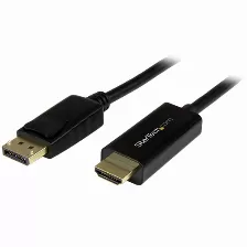 Convertidor De Vídeo Startech (mdp2hdmm2mb), Mini Displayport A Hdmi, Máxima Resolución 4000 X 2000 Pixeles, Soporte De Audio, Color Negro