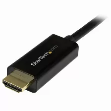 Convertidor De Vídeo Startech (mdp2hdmm2mb), Mini Displayport A Hdmi, Máxima Resolución 4000 X 2000 Pixeles, Soporte De Audio, Color Negro