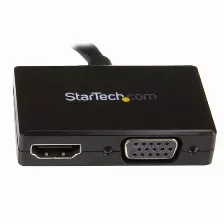 Cable Convertidor De Vídeo Startech (dp2hdvga), Displayport A Hdmi O Vga, Resolución 1920x1200 Pixeles, Soporte De Audio, Color Negro