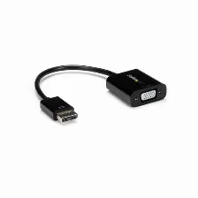 Conversor Startech (dp2vga3) Displayport Macho A Vga Hembra 1920x1200, Color Negro