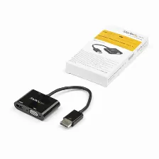 Adaptador Vídeo Startech.com Displayport A Hdmi + Vga (d-sub), Negro