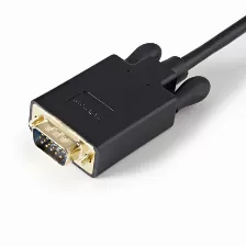Adaptador Vídeo Startech.com Displayport A Vga (d-sub), 0.91 M, Negro