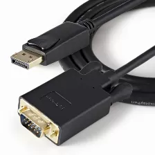 Adaptador Vídeo Startech.com Displayport A Vga (d-sub), 0.91 M, Negro