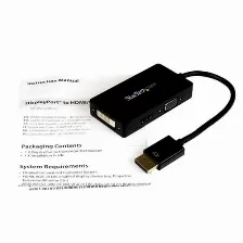 Adaptador Vídeo Startech.com 0.15 M, Negro