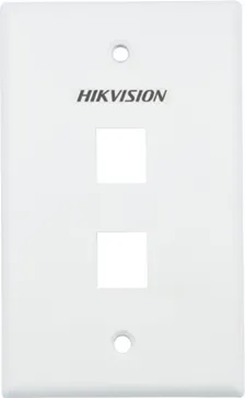 Placa De Pared (face Plate) / 2 Puertos / Color Blanco / Caja Con 20 Piezas / Abs