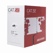Bobina Hikvision Ds-1ln5eo-uu/e Cat5e, 305 M, U/utp (utp), Negro