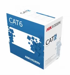 Bobina De Cable Hikvision Utp, Cat6, 305mts, 100% Cobre, Interior, Blanco