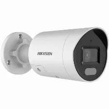 Cámara Ip Hikvision Ds-2cd2047g2h-liu/sl(2.8mm) 4 Mp, Bala (forma), Microsd, Interior Y Exterior, Ip67, Blanco