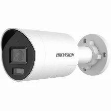 Cámara Ip Hikvision Pro Series Con Colorvu Ds-2cd2067g3-li2uy/sl(2.8mm) 6 Mp, Bala (forma), Microsd, Interior Y Exterior, Ip67, Blanco