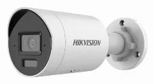 Cámara Ip Hikvision Pro Series Con Acusense Ds-2cd2083g2-li2u(2.8mm) 6 Mp, Bala (forma), Microsd, Exterior, Ip67, Blanco