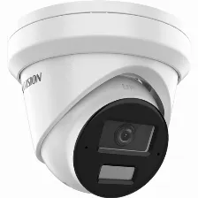 Cámara Ip Hikvision Pro Series Con Acusense Ds-2cd2383g2-li2u(2.8mm) 6 Mp, Domo, Microsd, Exterior, Ip67, Blanco