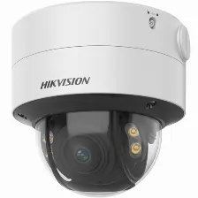Cámara Ip Hikvision Ds-2cd2747g2t-lzs(2.8-12mm)(c) 4 Mp, Domo, Microsd, Exterior, Ip67, Blanco