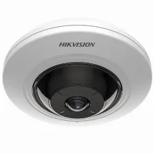 Camara Ip Hikvision 5 Mp, Domo, Panoramica 180°-360°, Microfono Integrado, Microsd, Interior, Multiples Vistas Por Ivms-4200, Blanco