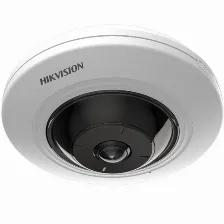 Camara Ip Hikvision 5 Mp, Domo, Panoramica 180°-360°, Microfono Integrado, Microsd, Interior, Multiples Vistas Por Ivms-4200, Blanco