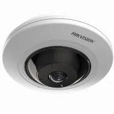 Camara Ip Hikvision 5 Mp, Domo, Panoramica 180°-360°, Microfono Integrado, Microsd, Interior, Multiples Vistas Por Ivms-4200, Blanco