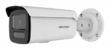 Cámara Ip Hikvision Pro Series Con Acusense Ds-2cd2t23g2-4li2u(4mm) 4 Mp, Bala (forma), Microsd, Exterior, Ip67, Blanco