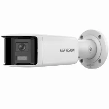Cámara Ip Hikvision Ds-2cd2t47g2p-lsu/sl(4mm)(c) 4 Mp, Bala (forma), Microsd, Exterior, Ip67, Blanco