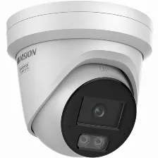 Cámara Ip Hikvision Ds-2cd3347g3-lisu(4mm) 4 Mp, Torreta, Microsd, Exterior, Ip67, Blanco