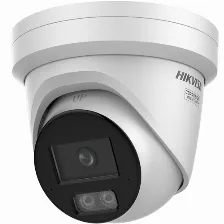Cámara Ip Hikvision Ultra Series Ds-2cd3387g3-lisu(2.8mm) 4 Mp, Torreta, Microsd, Exterior, Ip67, Blanco