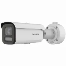 Cámara Ip Hikvision Ultra Series Ds-2cd3686g2ht-lizs(2.7-13.5mm) 8 Mp, Bala (forma), Microsd, Interior Y Exterior, Ip67, Blanco