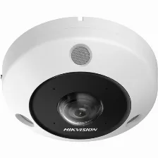 Cámara Ip Hikvision Ds-2cd63c5g1-ivs(1.29mm) 12 Mp, Domo, Microsd, Interior Y Exterior, Ip67, Blanco