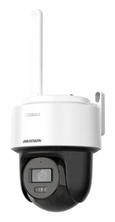 Cámara Ip Hikvision Ds-2de2c400mwg-4g(4mm) 4 Mp, Torreta, Microsd, Interior Y Exterior, Ip66, Blanco