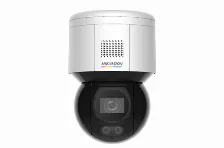Cámara Ip Hikvision Ds-2de3a400bw-de(f1)(t5) 4 Mp, Domo, Microsd, Interior Y Exterior, Ip66, Negro, Blanco