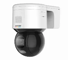 Cámara Ip Hikvision Ds-2de3a400bw-de(f1)(t5) 4 Mp, Domo, Microsd, Interior Y Exterior, Ip66, Negro, Blanco