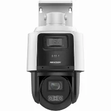 Camara Ip Ptz Hikvision, 4mp, Torreta, Microsd, Interior Y Exterior, Ip66, Acusense, Blanco