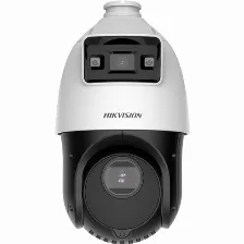 Cámara Ip Hikvision Ds-2se4c415mwg-e(14f0) 4 Mp, Domo, Microsd, Interior Y Exterior, Ip67, Negro, Blanco